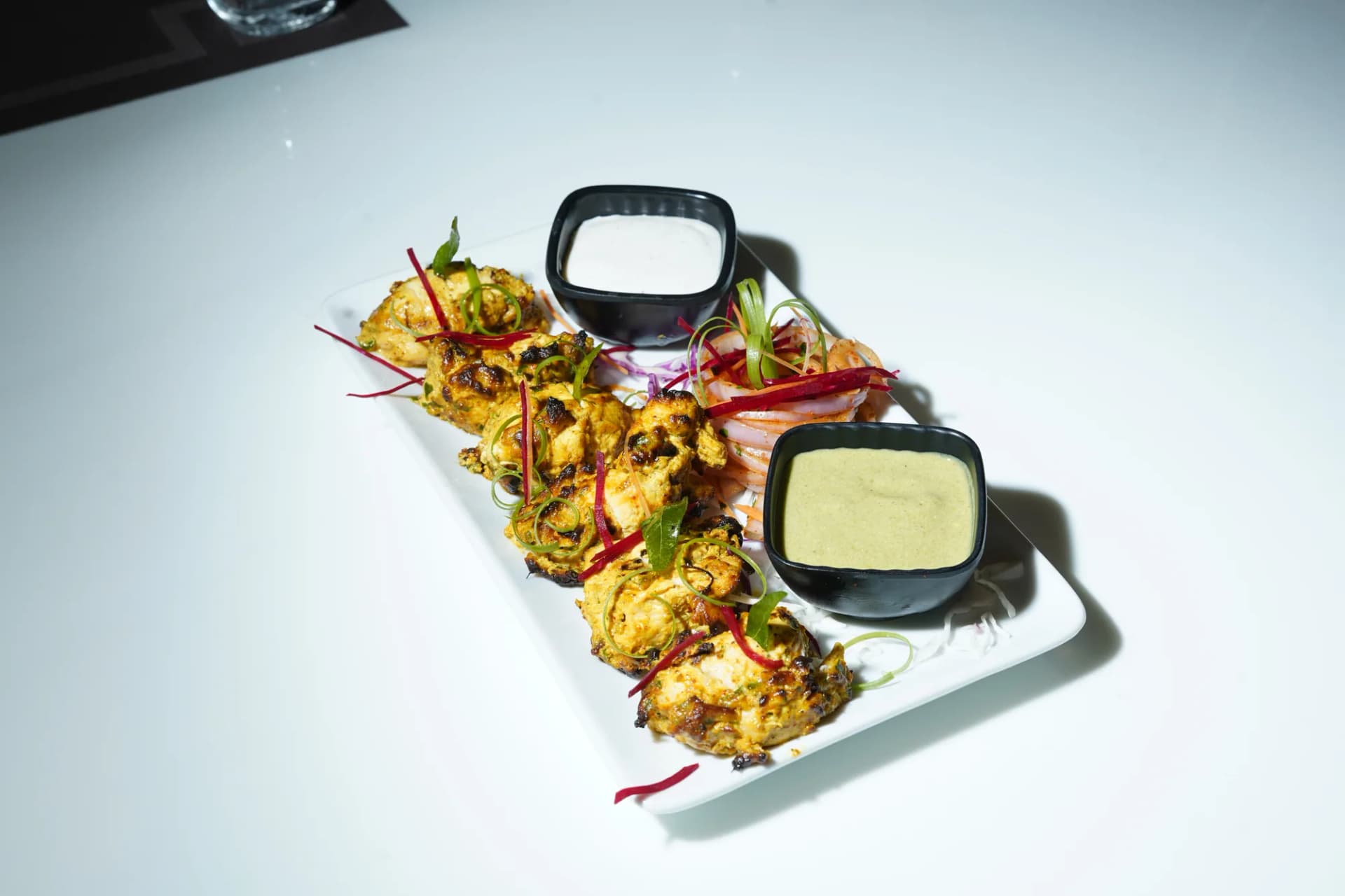 A grilled platter prepared for sharing